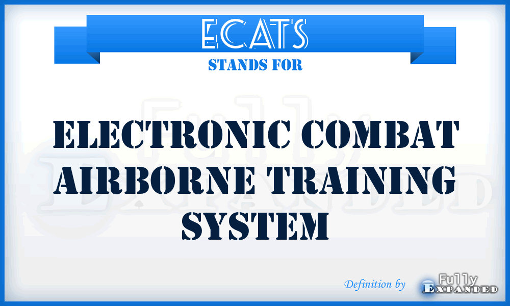 ECATS - Electronic Combat Airborne Training System