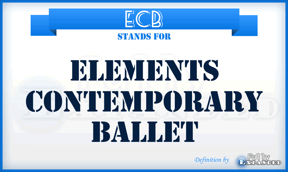 ECB - Elements Contemporary Ballet