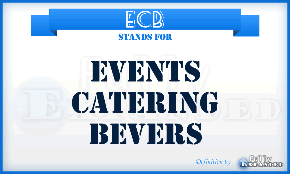 ECB - Events Catering Bevers