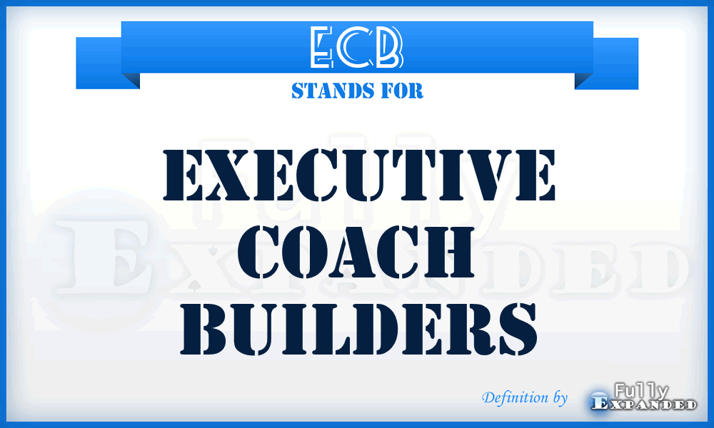 ECB - Executive Coach Builders