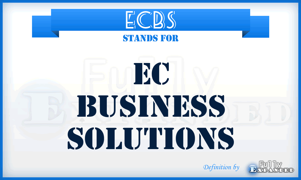 ECBS - EC Business Solutions