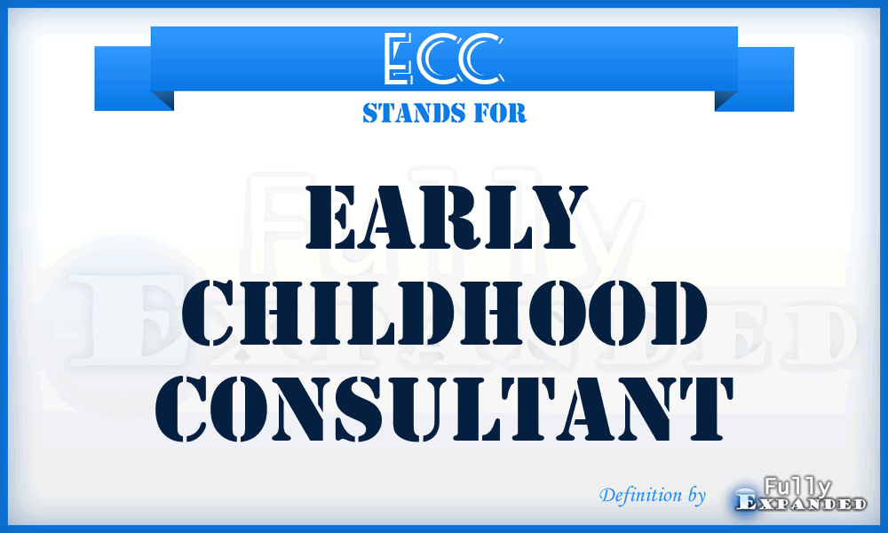 ECC - Early Childhood Consultant