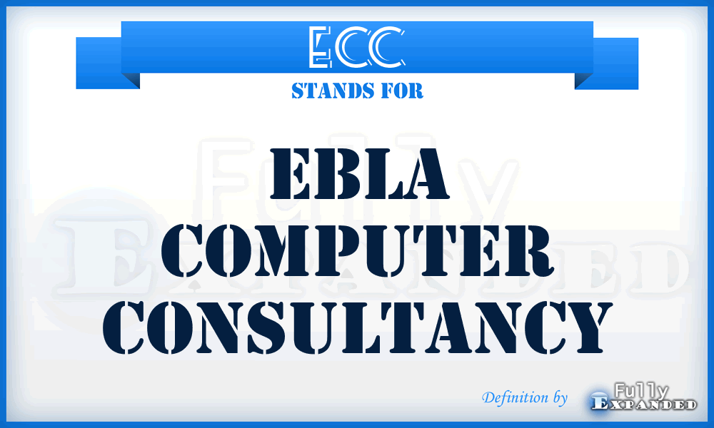 ECC - Ebla Computer Consultancy