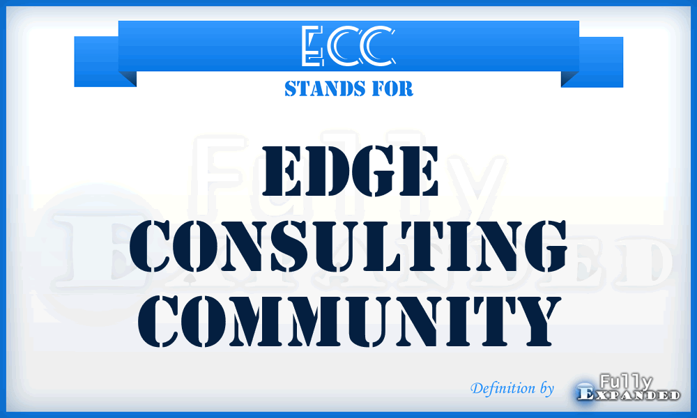 ECC - Edge Consulting Community