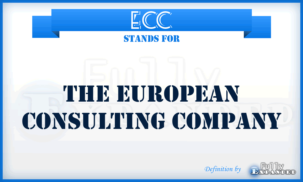 ECC - The European Consulting Company