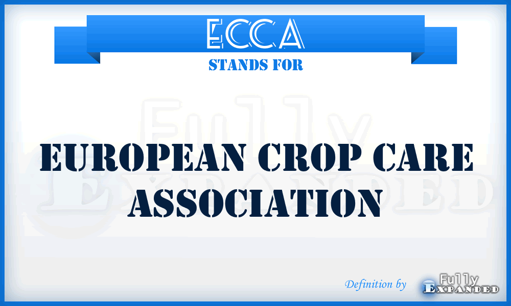 ECCA - European Crop Care Association