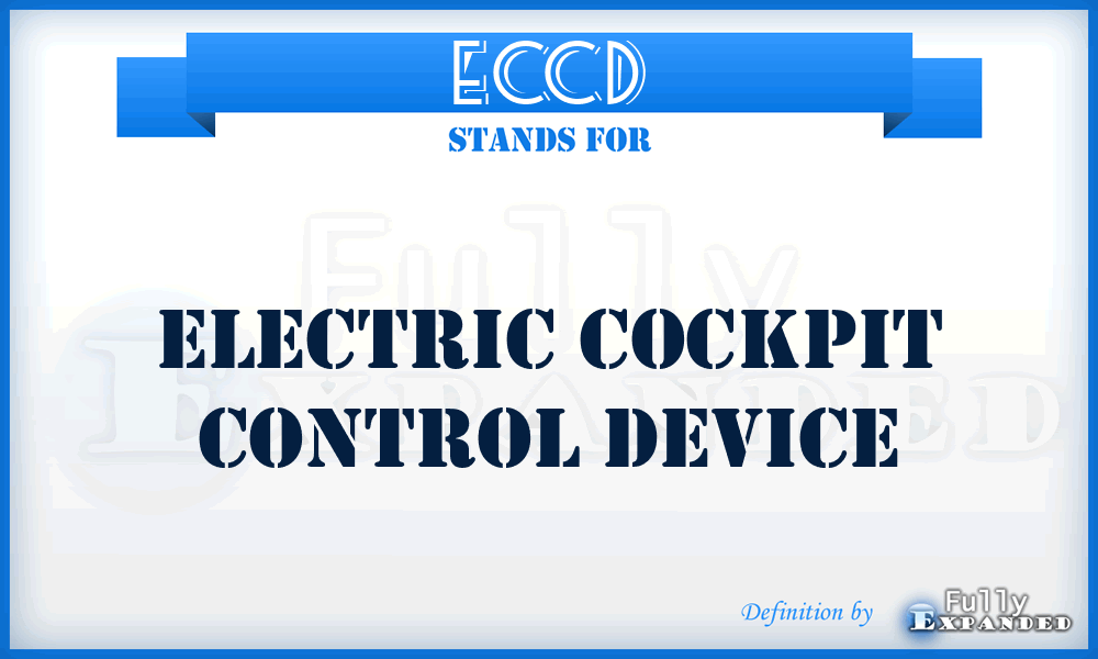 ECCD - Electric Cockpit Control Device