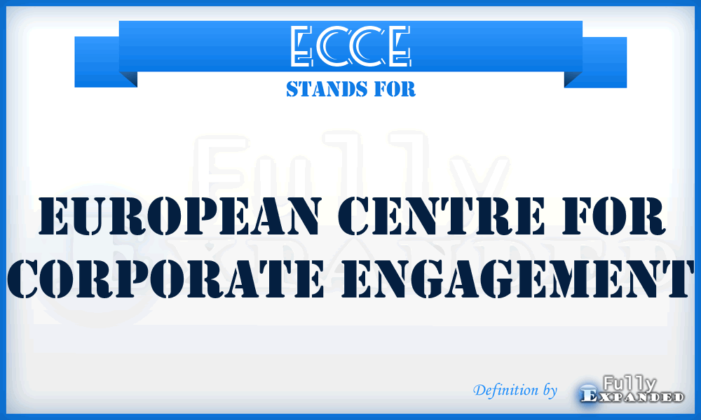 ECCE - European Centre for Corporate Engagement