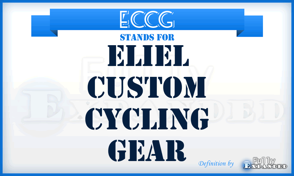 ECCG - Eliel Custom Cycling Gear