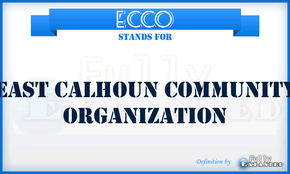 ECCO - East Calhoun Community Organization