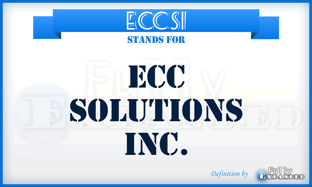 ECCSI - ECC Solutions Inc.