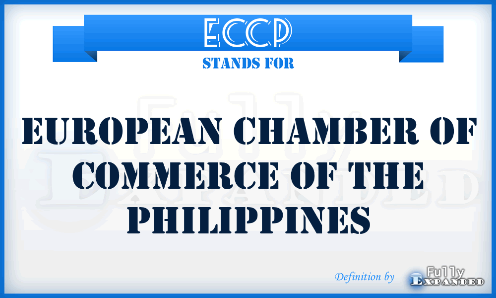 ECCP - European Chamber of Commerce of the Philippines