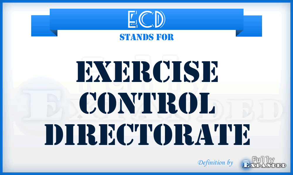 ECD - Exercise Control Directorate