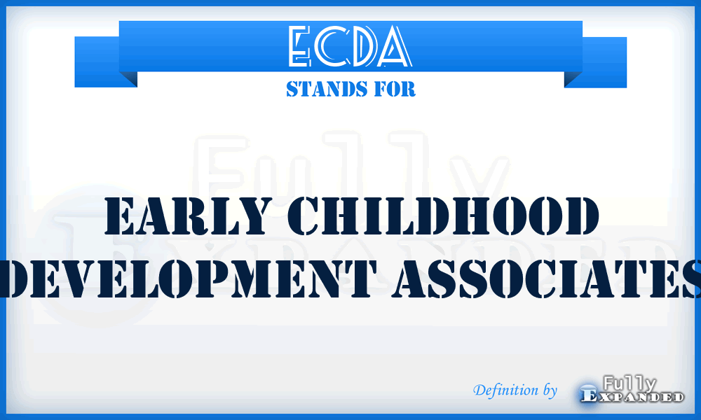 ECDA - Early Childhood Development Associates