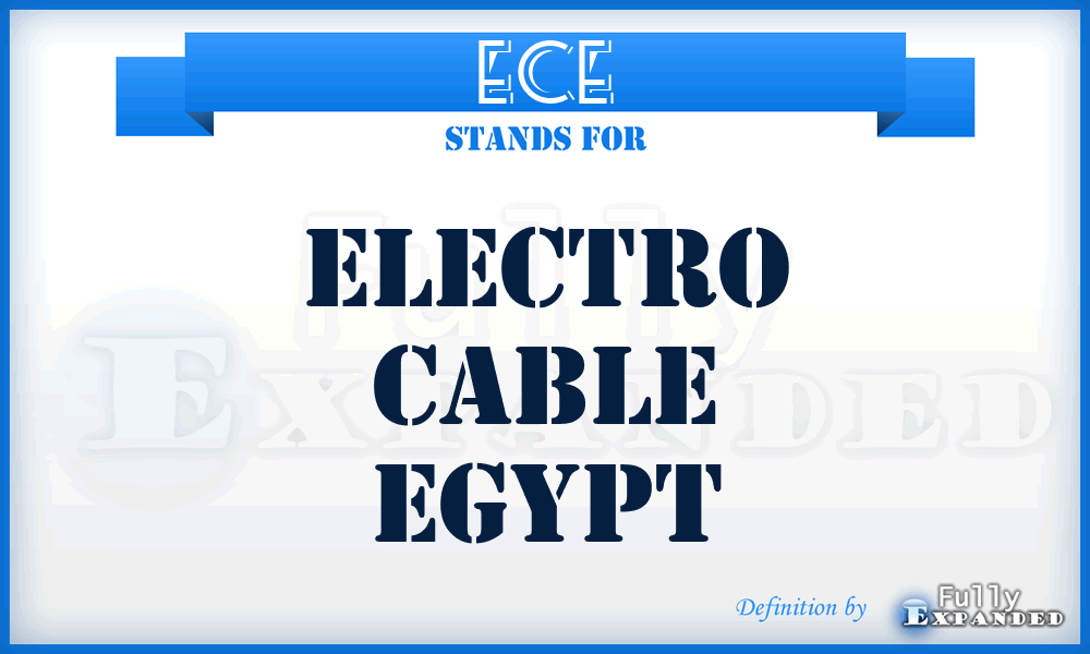 ECE - Electro Cable Egypt