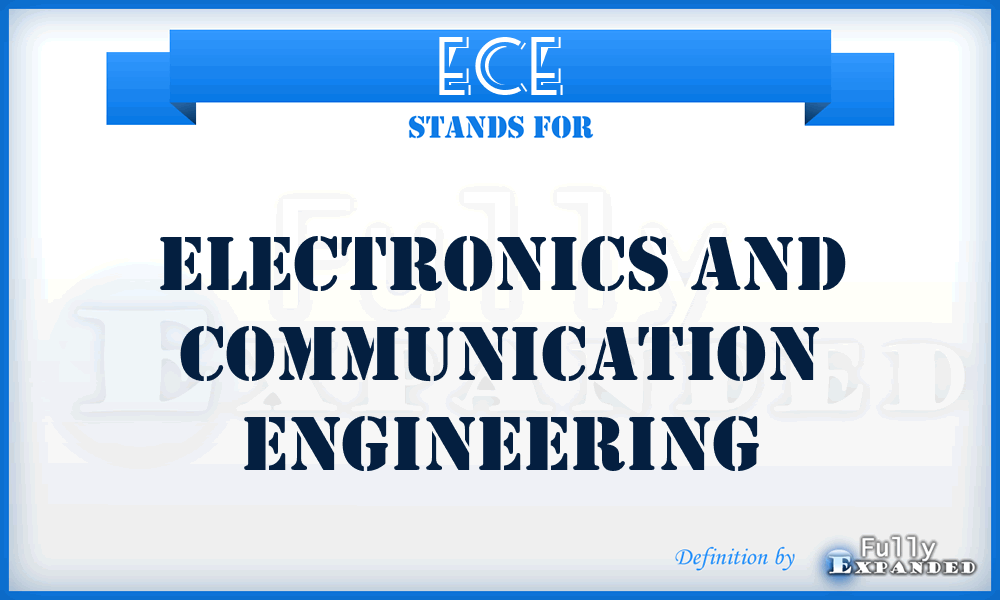 ECE - Electronics and Communication Engineering