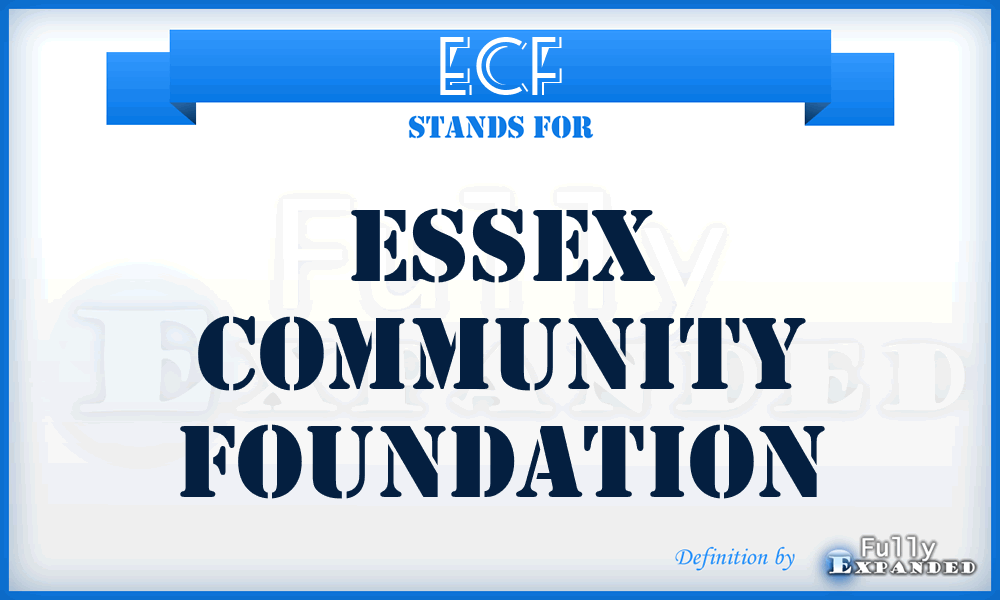 ECF - Essex Community Foundation