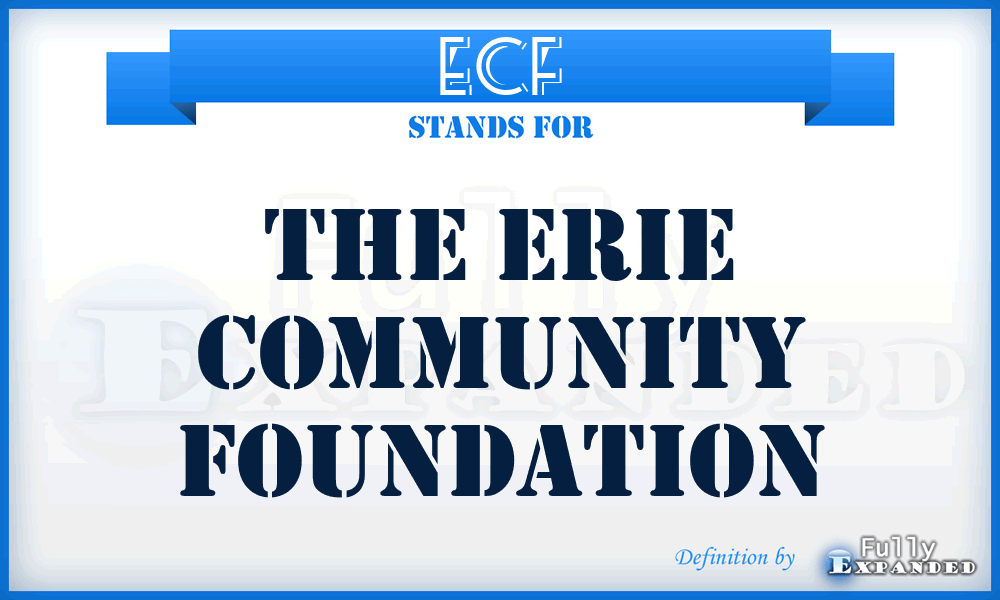 ECF - The Erie Community Foundation