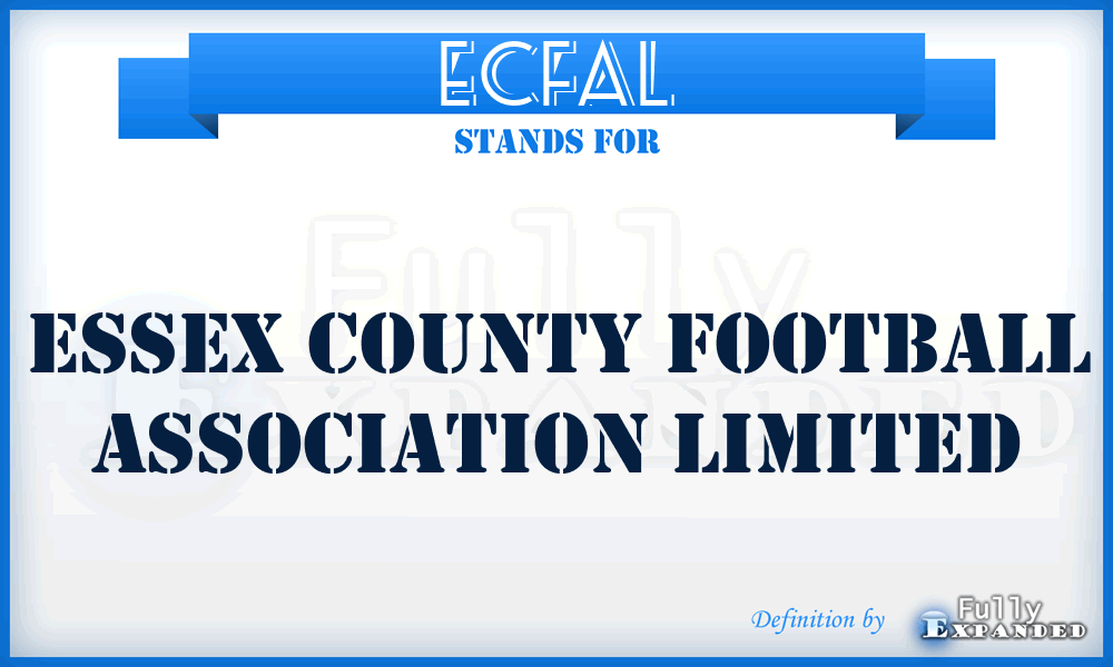 ECFAL - Essex County Football Association Limited