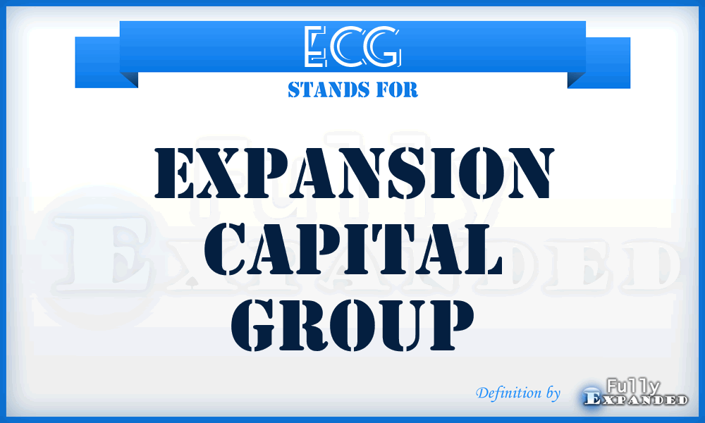 ECG - Expansion Capital Group