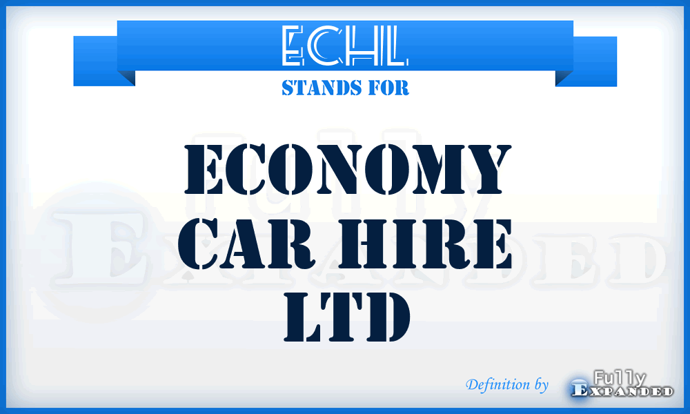 ECHL - Economy Car Hire Ltd
