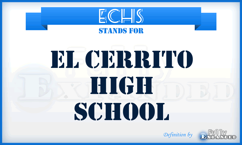 ECHS - El Cerrito High School