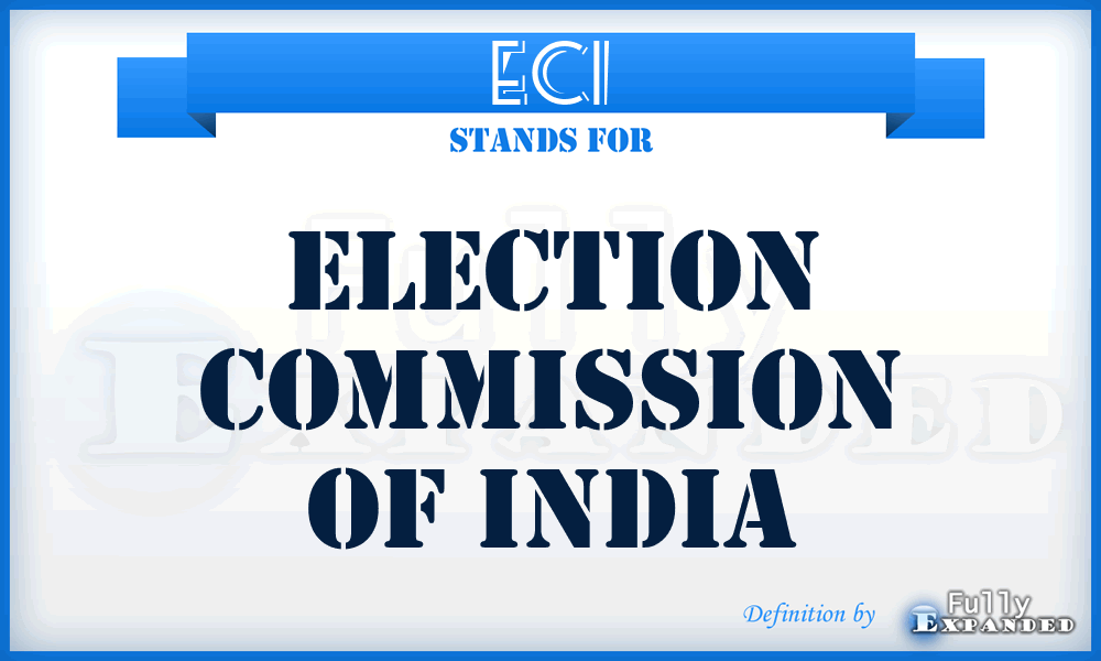 ECI - Election Commission of India