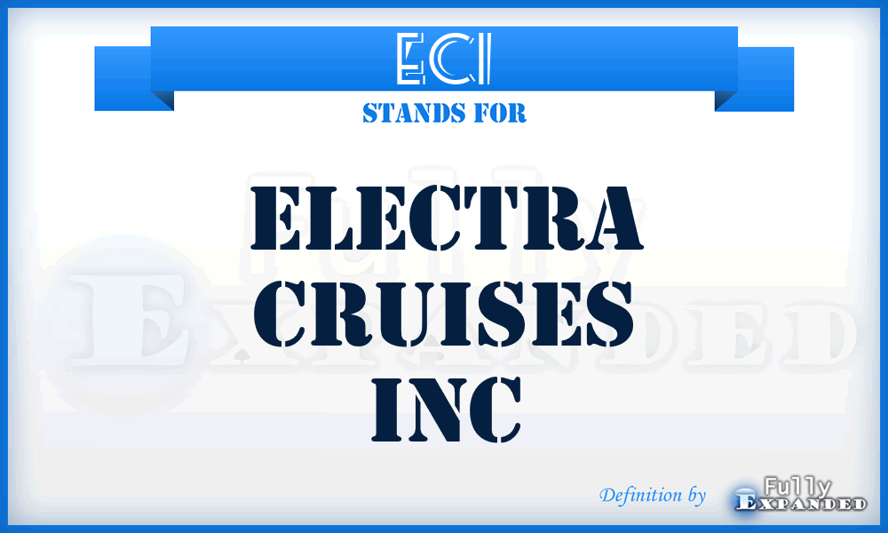 ECI - Electra Cruises Inc