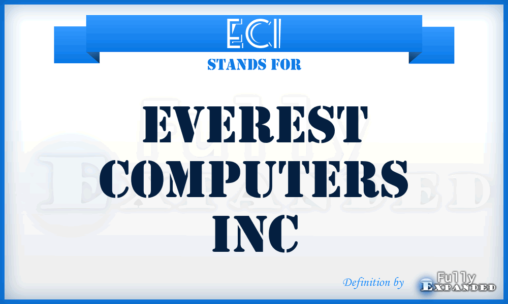 ECI - Everest Computers Inc