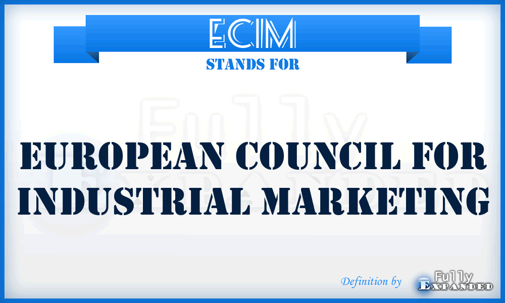 ECIM - European Council for Industrial Marketing