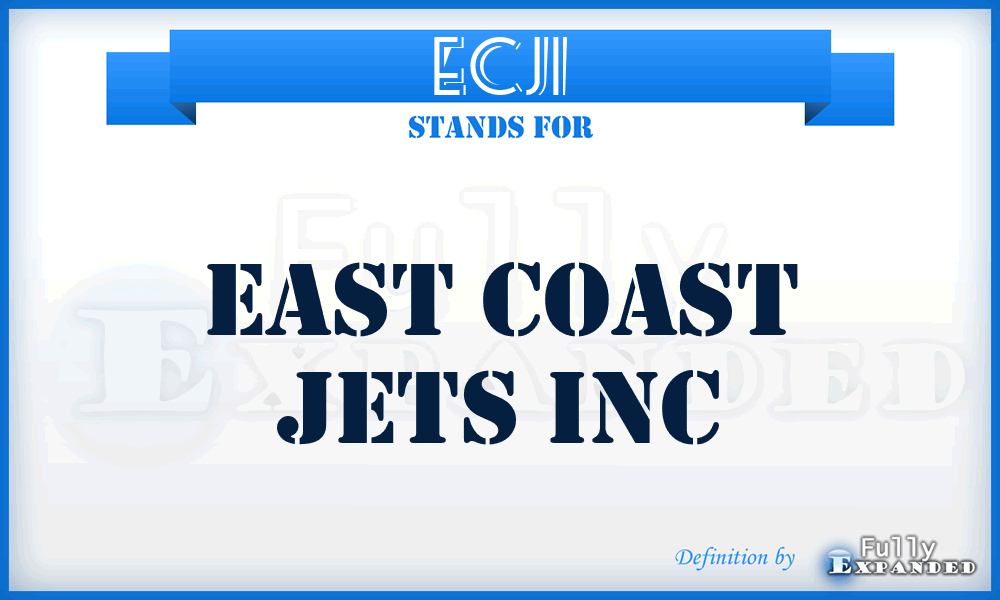 ECJI - East Coast Jets Inc