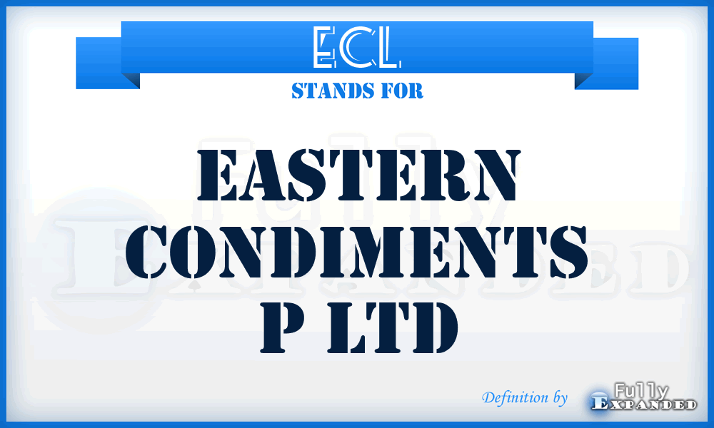 ECL - Eastern Condiments p Ltd