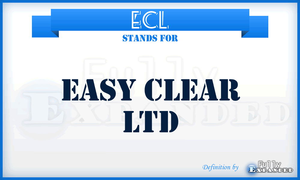 ECL - Easy Clear Ltd