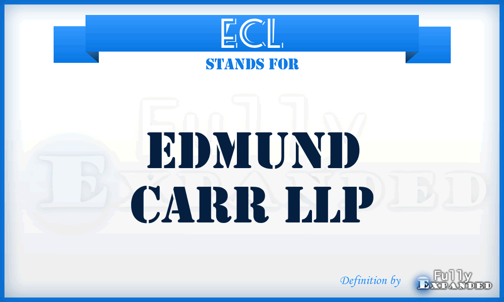 ECL - Edmund Carr LLP
