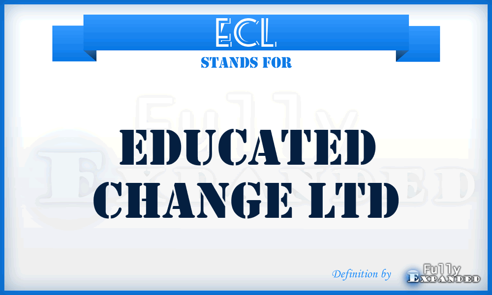 ECL - Educated Change Ltd