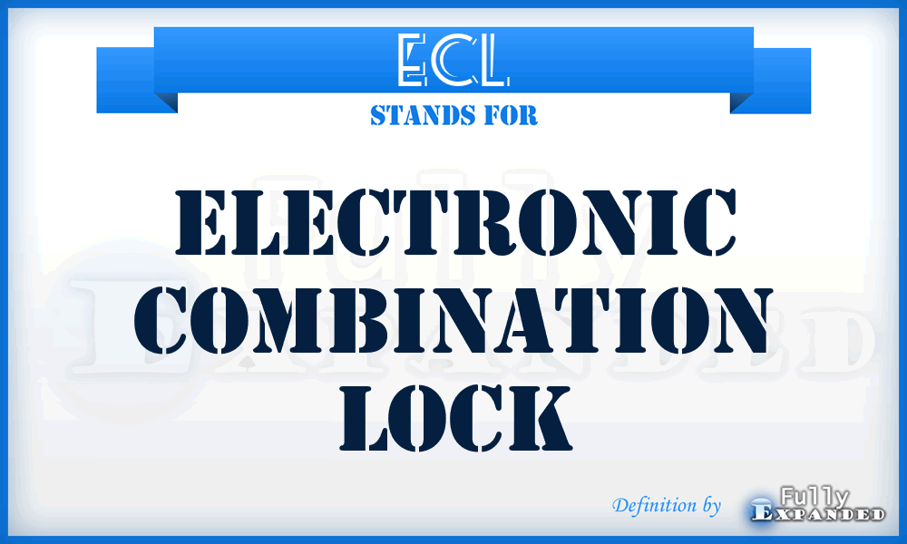 ECL - Electronic Combination Lock