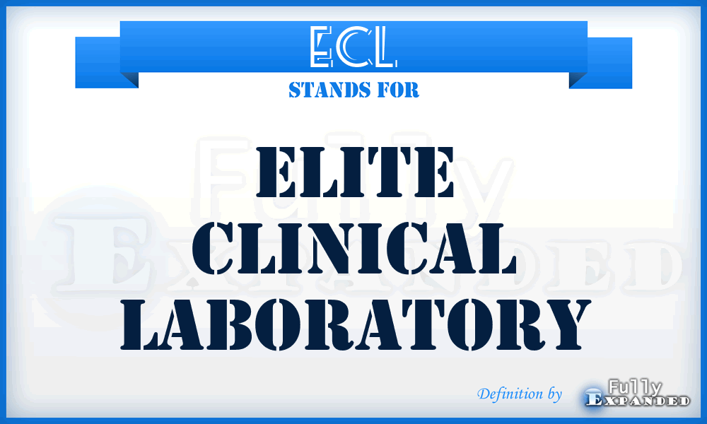 ECL - Elite Clinical Laboratory