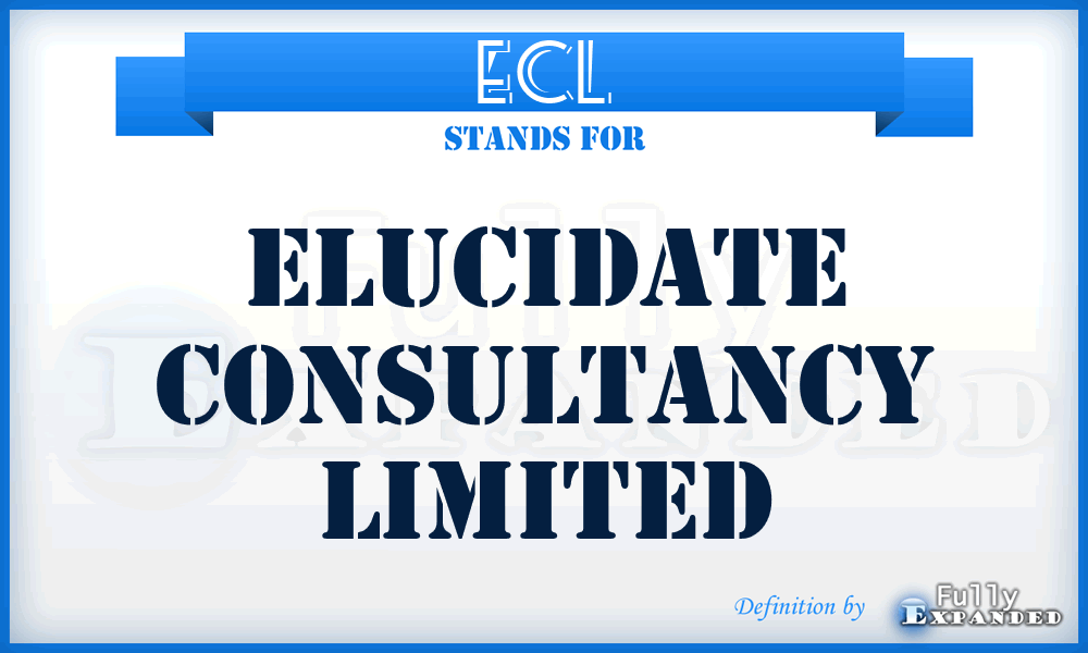 ECL - Elucidate Consultancy Limited