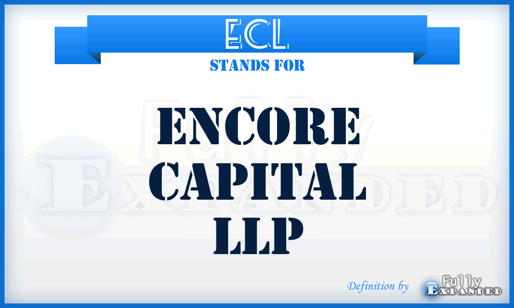 ECL - Encore Capital LLP