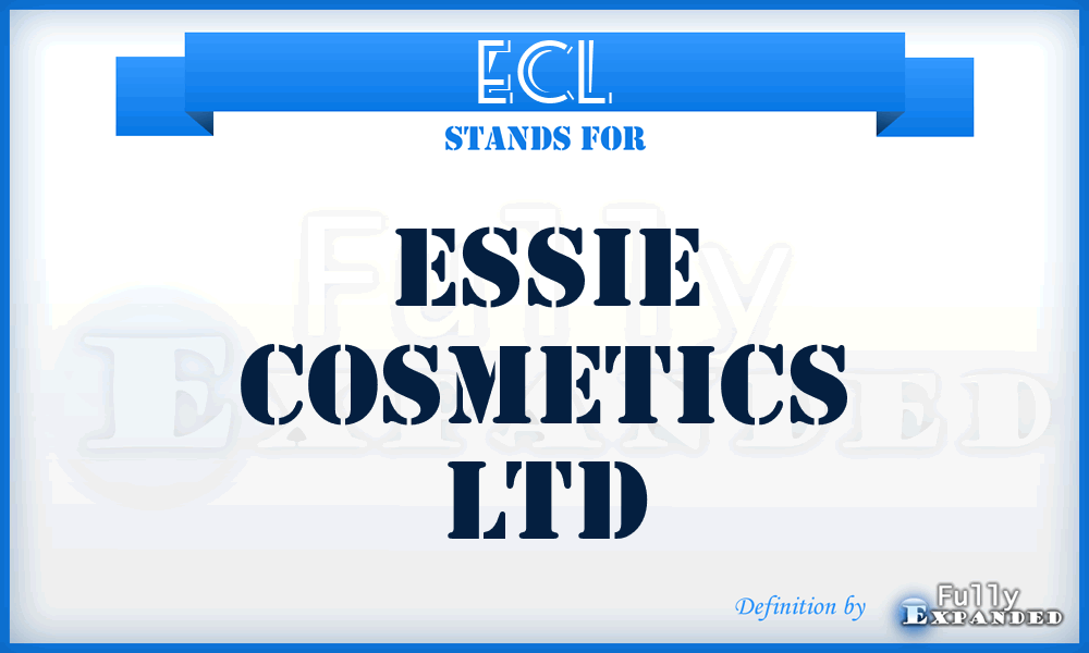 ECL - Essie Cosmetics Ltd