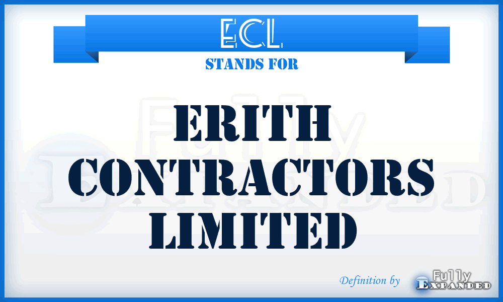 ECL - Erith Contractors Limited