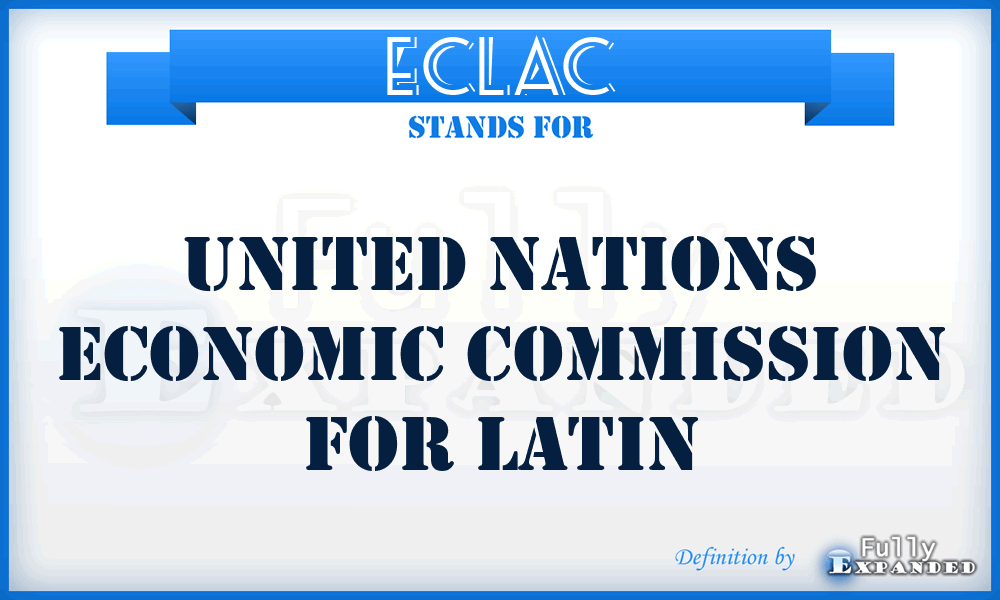 ECLAC - United Nations Economic Commission for Latin