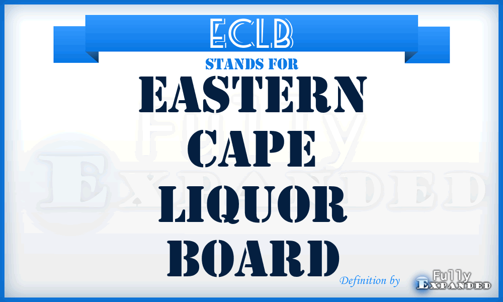ECLB - Eastern Cape Liquor Board