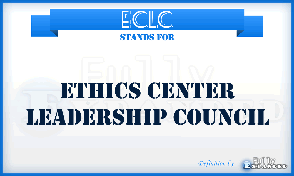 ECLC - Ethics Center Leadership Council