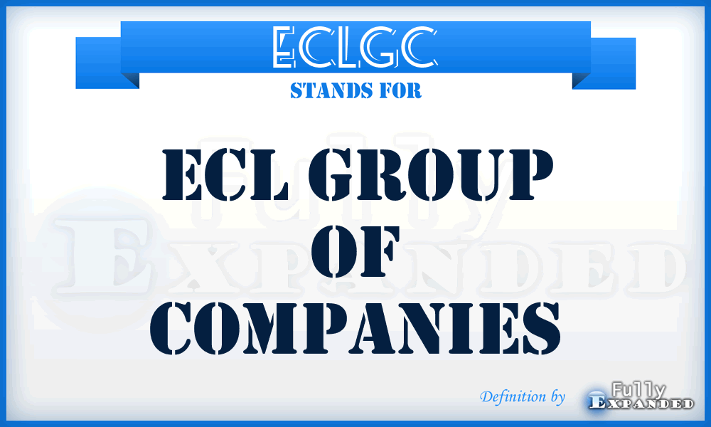 ECLGC - ECL Group of Companies