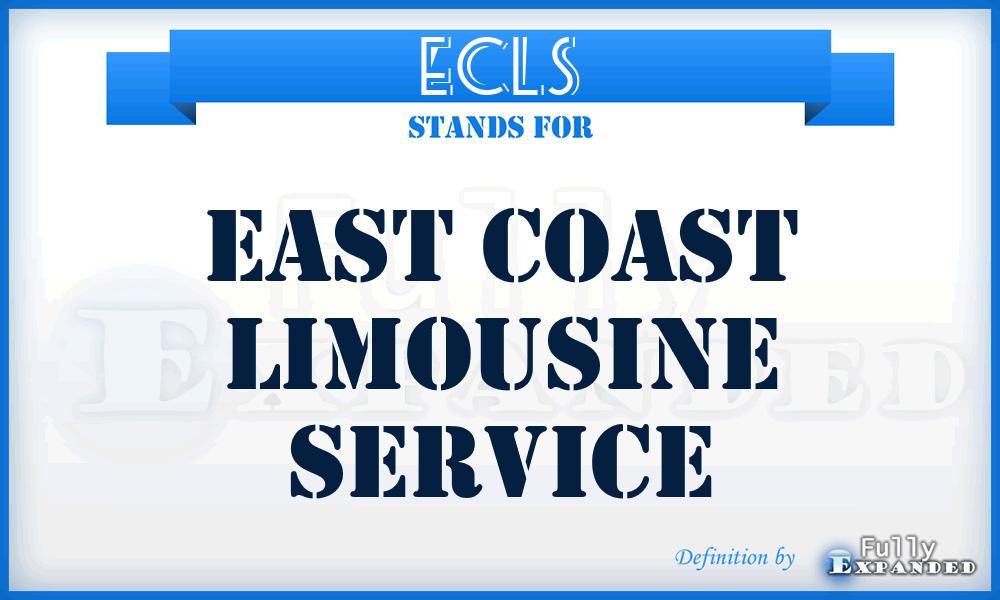 ECLS - East Coast Limousine Service