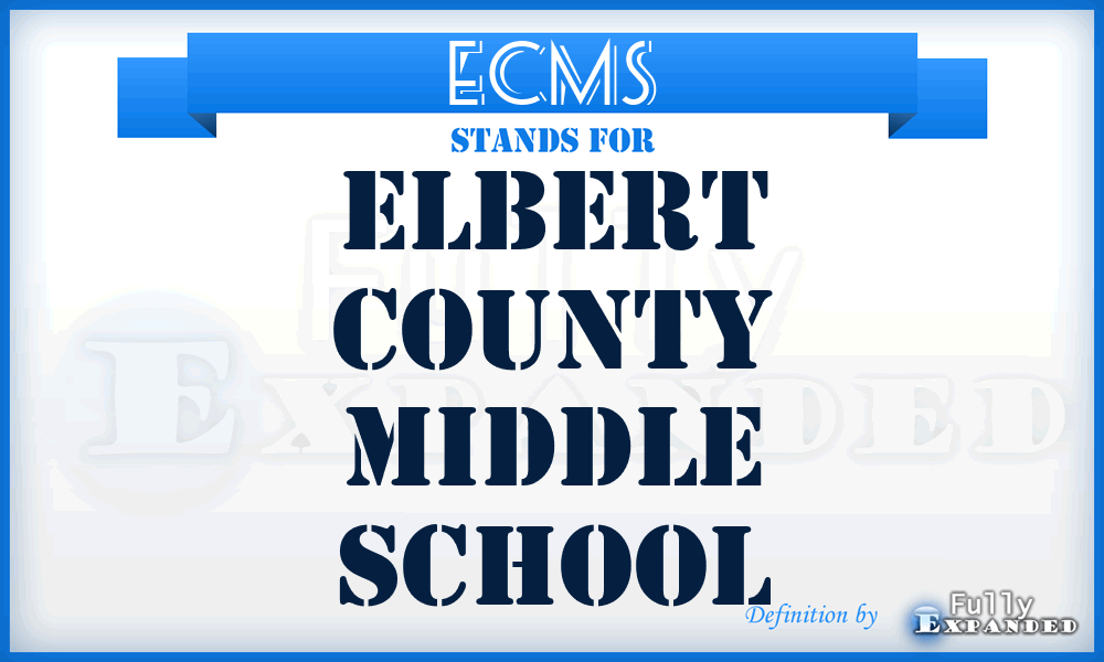 ECMS - Elbert County Middle School