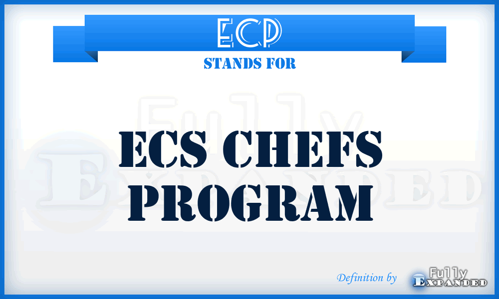 ECP - Ecs Chefs Program