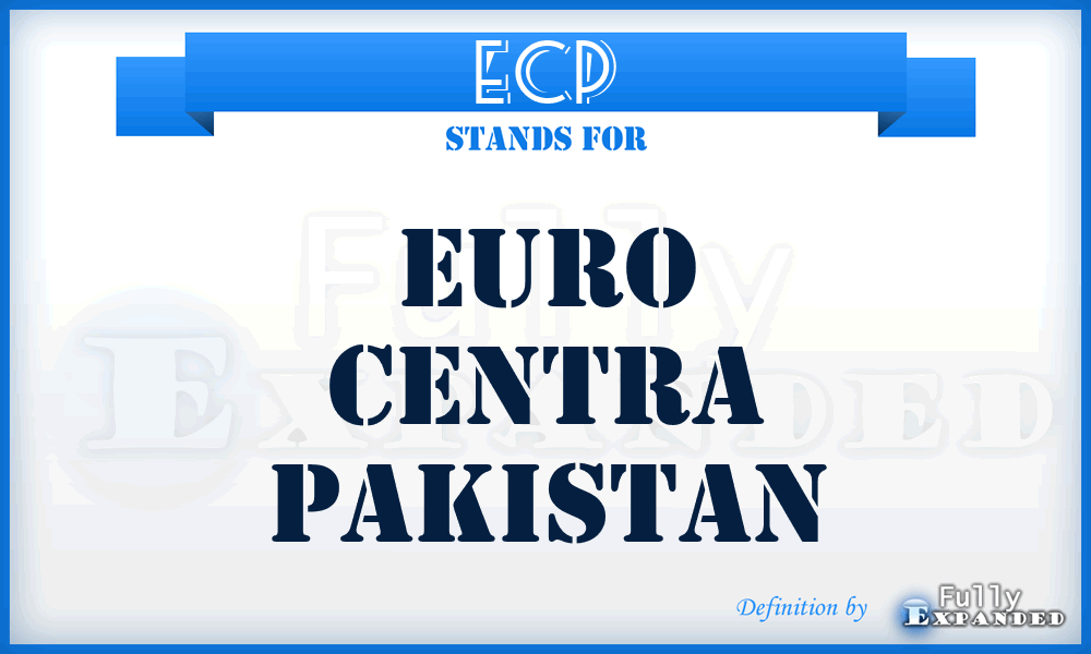 ECP - Euro Centra Pakistan
