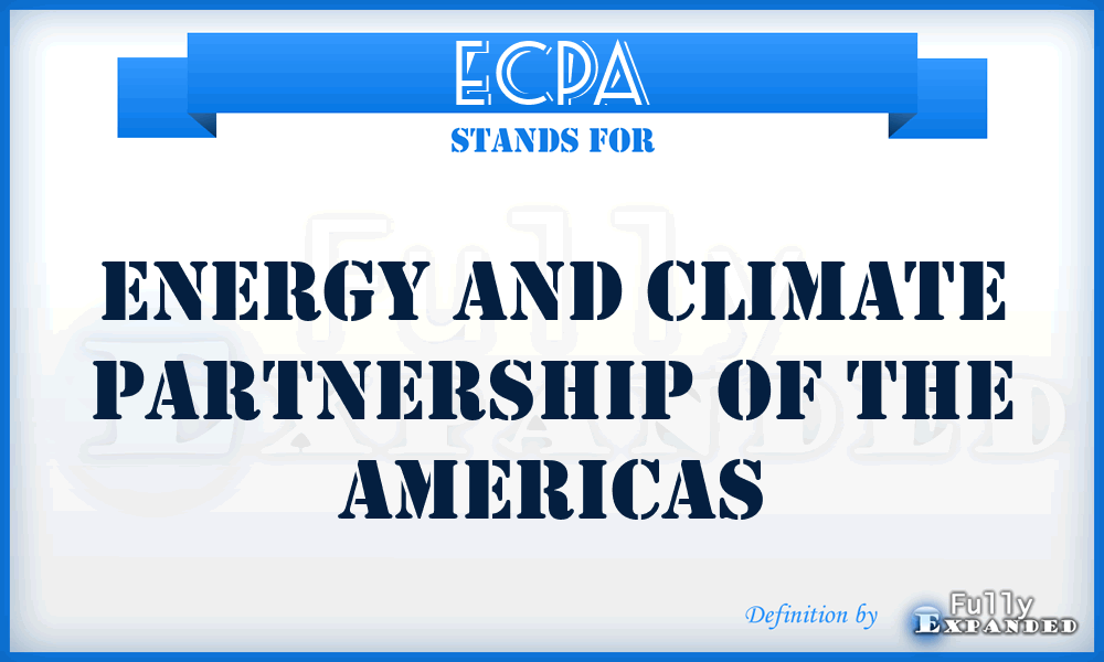 ECPA - Energy and Climate Partnership of the Americas